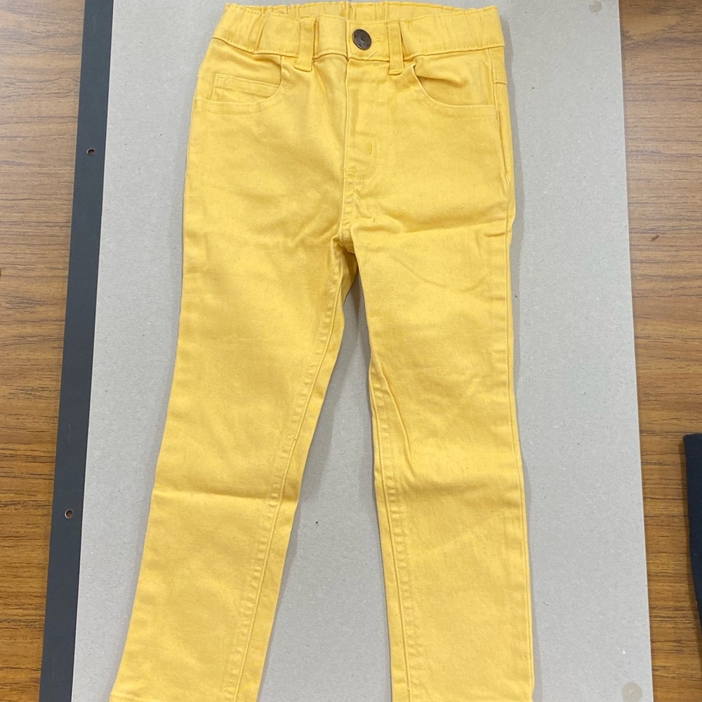 NWOT Garanimals Girls Turn Up Honey Yellow Pants Sz 4T